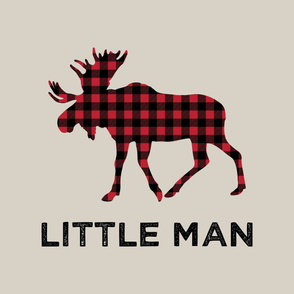 Large moose (beige) - Little Man - 42" width