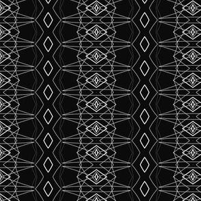 black and white geometric