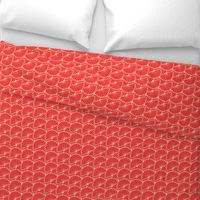 Red Hot Scalloped Fans