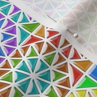 Faux Glass Rainbow Tiles