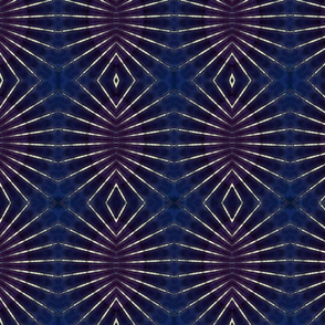 dark blue geometric print