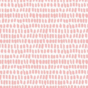 Strokes and stripes abstract scandinavian style brush design girls pastel pink XS