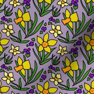 daffodils_and_violets