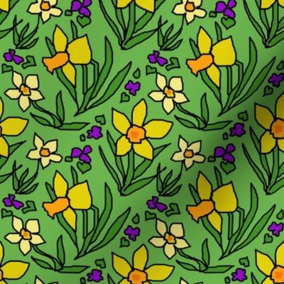 daffodils_and_violets_green_light