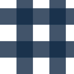 buffalo check pattern navy large