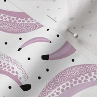 Cool polka dots purple banana fruit summer design for kids lilac violet girls
