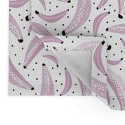 Cool polka dots purple banana fruit summer design for kids lilac violet girls