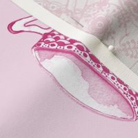 Pink China Tea Towel Set of 4