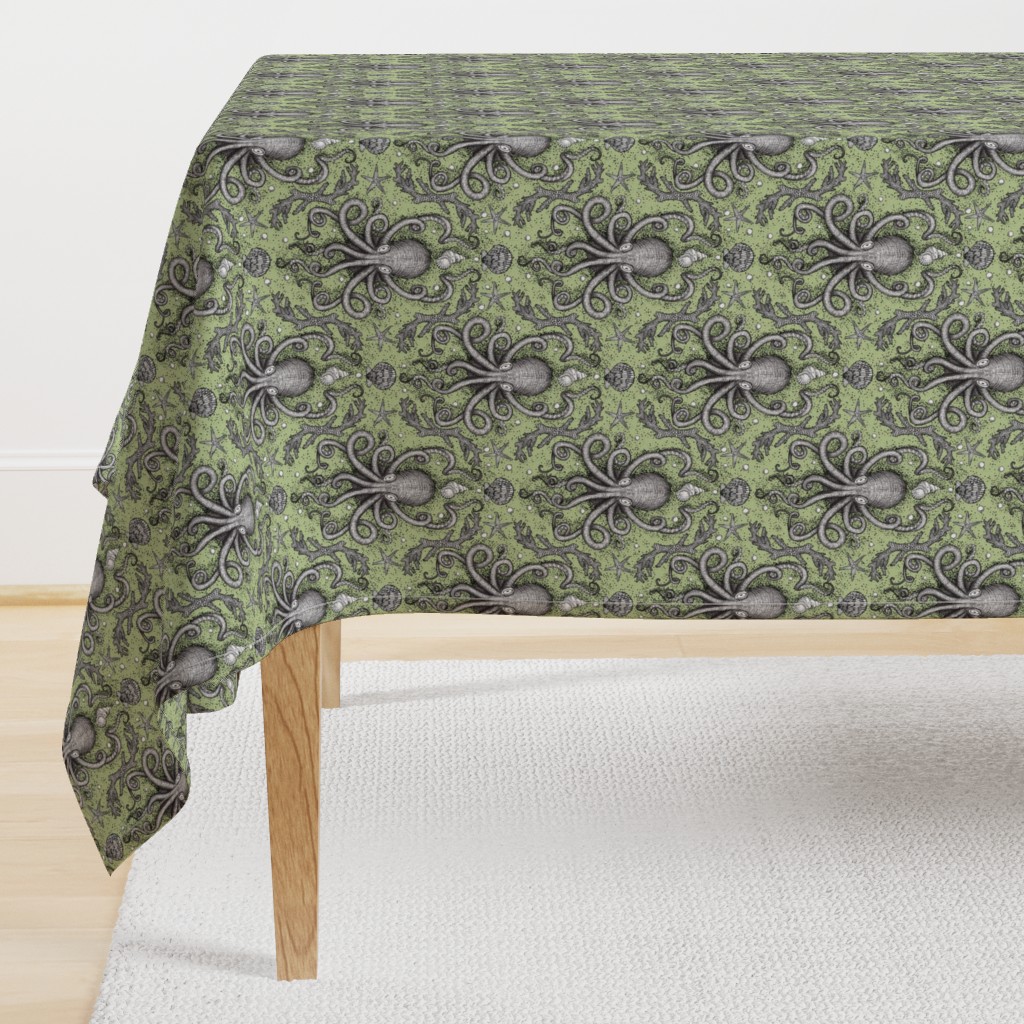 Octopus-Damask - Lt. Green