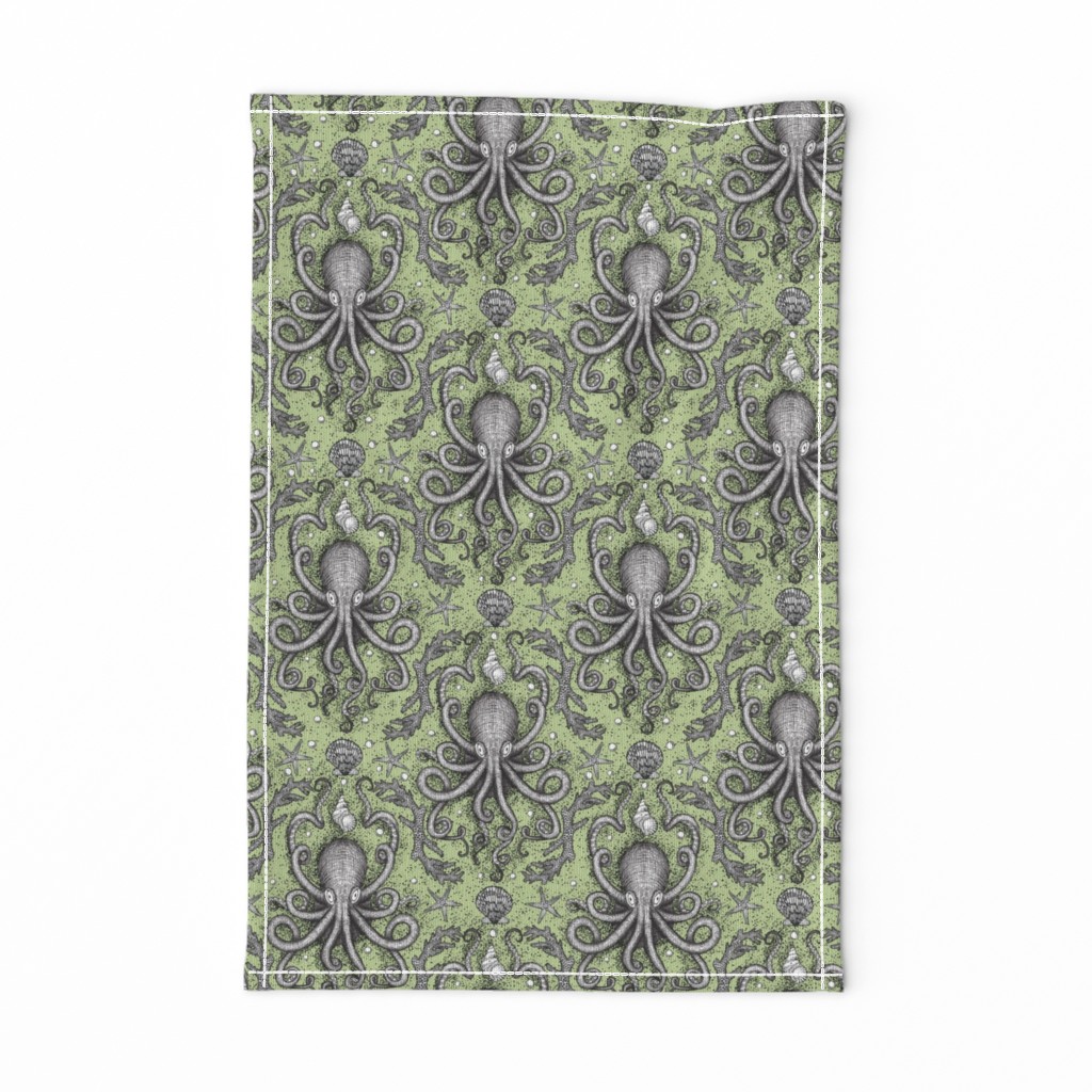 Octopus-Damask - Lt. Green