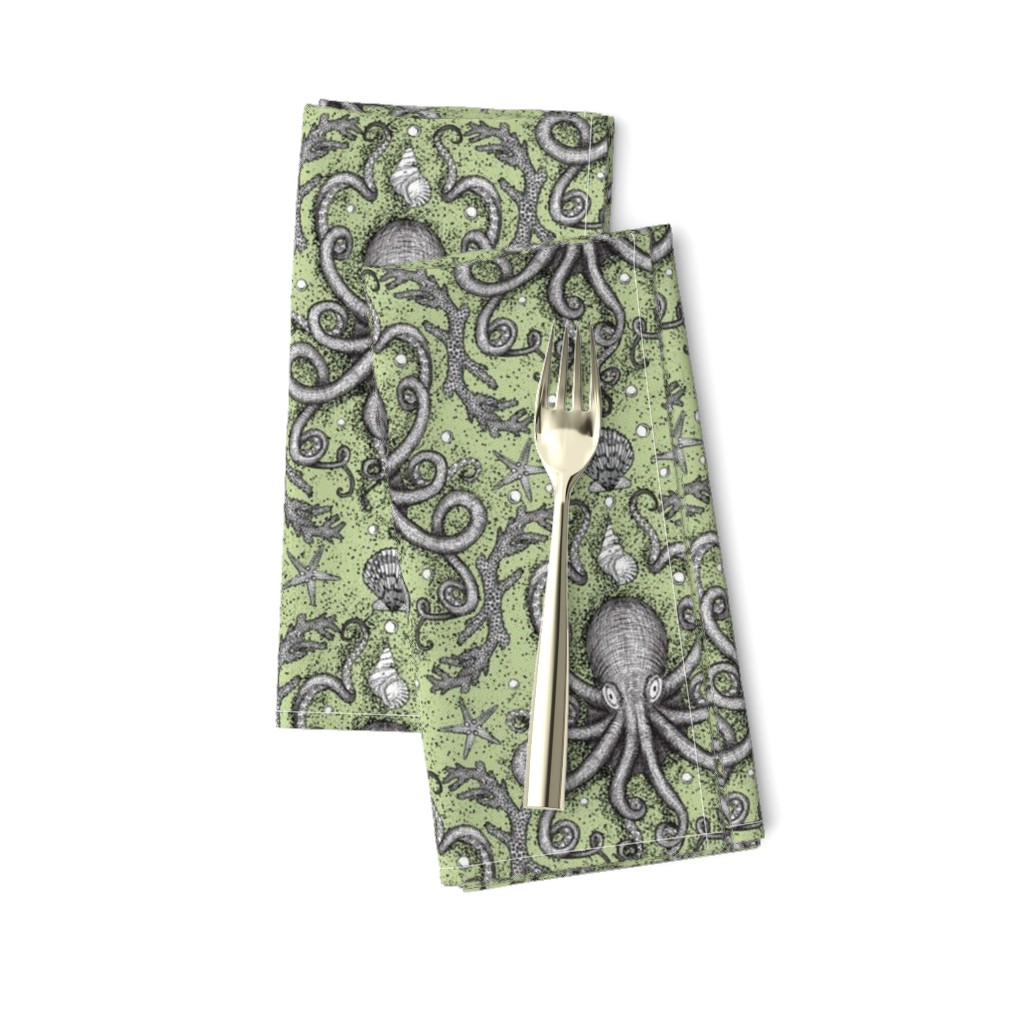 Octopus-Damask - Lt. Green