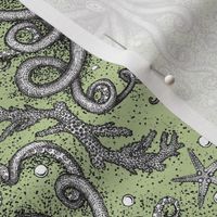 Octopus-Damask - Lt. Green