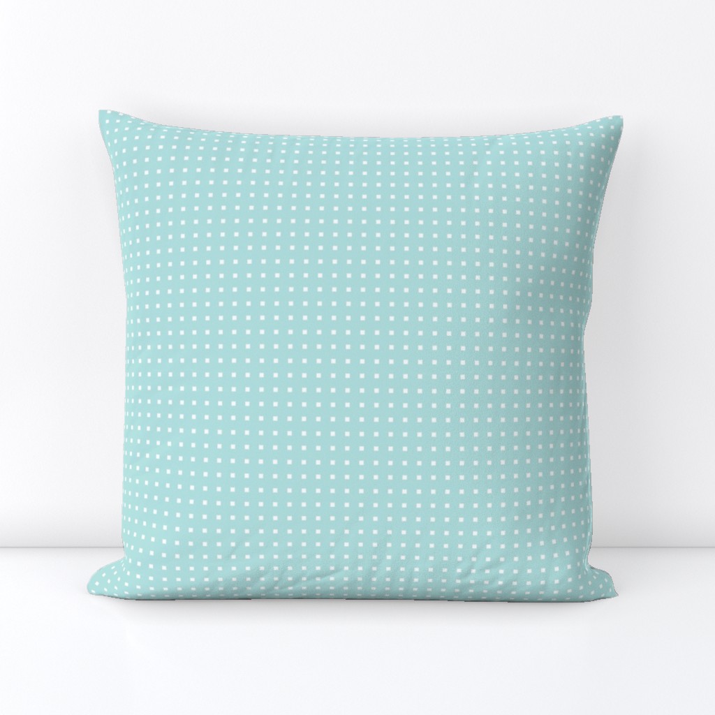 robot polkadot aqua