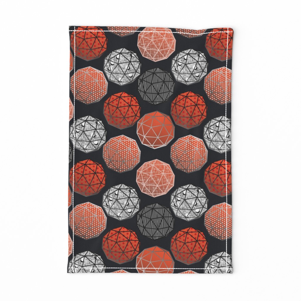 Dot this Geodesic, fancy on dark gray by Su_G