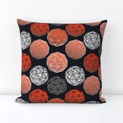 Dot this Geodesic, fancy on dark gray by Su_G