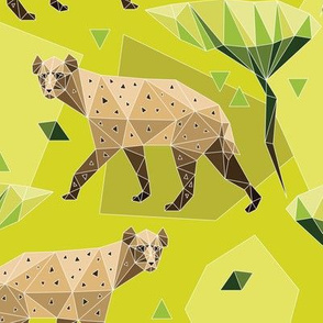 Geodesic hyenas