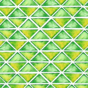 Watercolor geodesic pattern