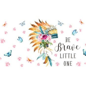 14"x4" with 1.5" Spacing / Be Brave Little One / Spring Head Dress