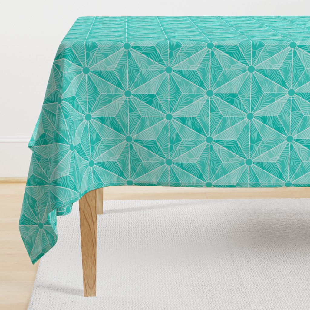 Geodesic Palm Turquoise