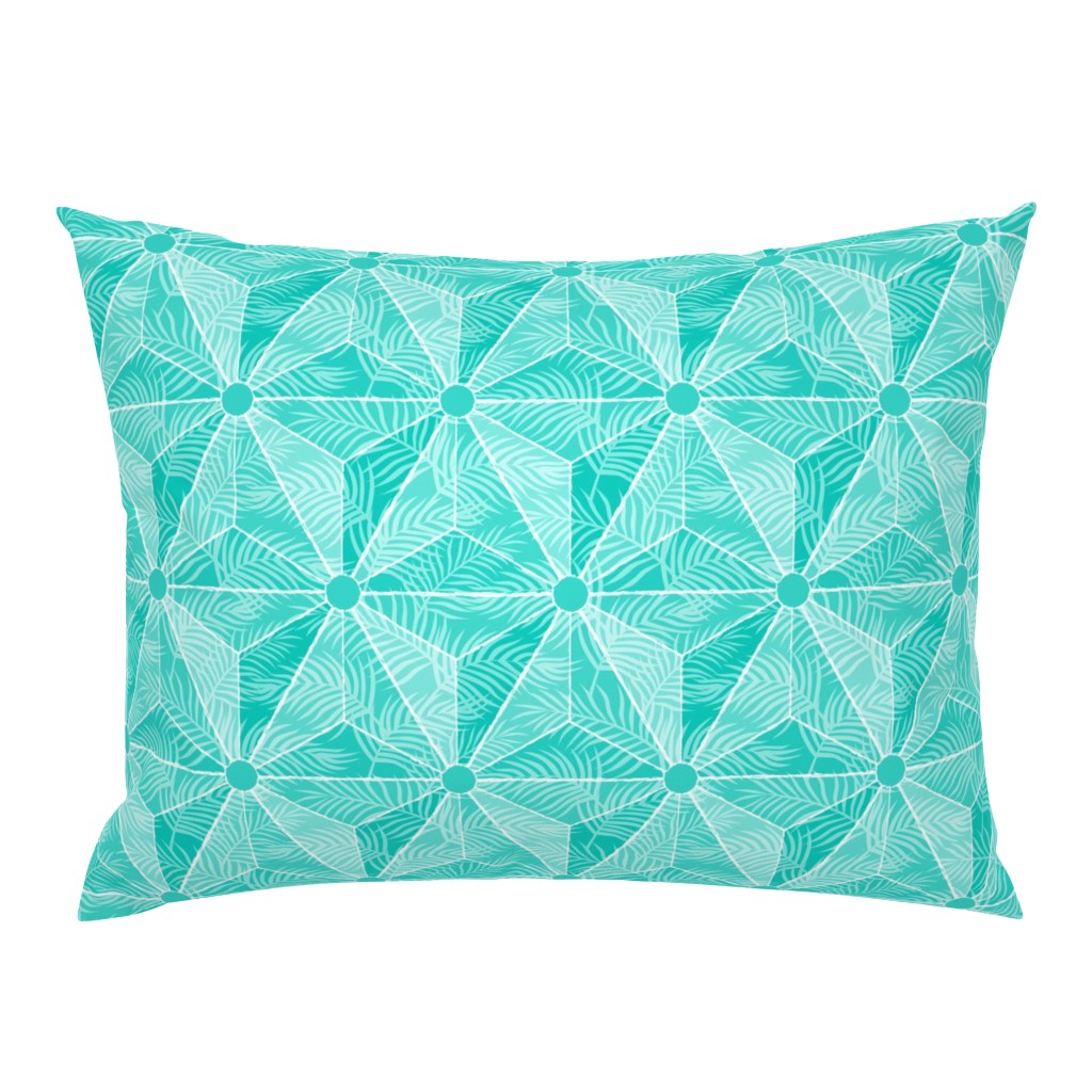 Geodesic Palm Turquoise