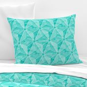 Geodesic Palm Turquoise