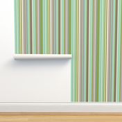 Daydreamer Stripe - Aqua & Taupe