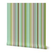 Daydreamer Stripe - Aqua & Taupe