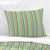 Daydreamer Stripe - Aqua & Taupe