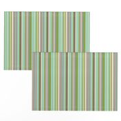 Daydreamer Stripe - Aqua & Taupe