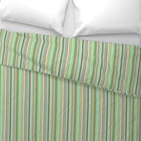 Daydreamer Stripe - Aqua & Taupe