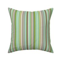 Daydreamer Stripe - Aqua & Taupe