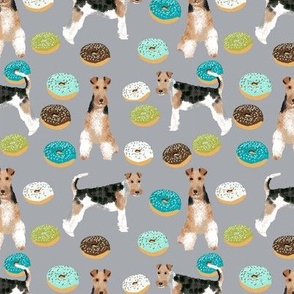 Wire Fox Terriers dog breed fabric donuts boys
