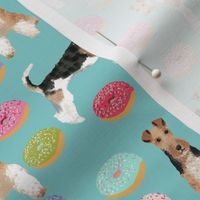 Wire Fox Terriers dog breed fabric donuts