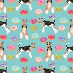 Wire Fox Terriers dog breed fabric donuts