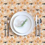 Wire Fox Terriers dog breed fabric pizza sand