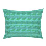 Ribbed Seaweed Teal Green H 3in