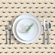 Wire Fox Terriers dog breed fabric simple