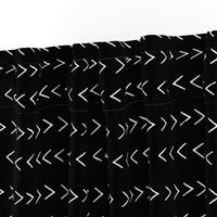 mudcloth inspired zig zag - black and white fabric