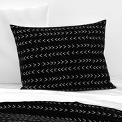 mudcloth inspired zig zag - black and white fabric