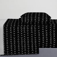 mudcloth inspired zig zag - black and white fabric