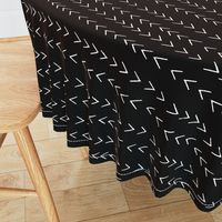 mudcloth inspired zig zag - black and white fabric