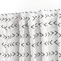 mudcloth inspired zig zag - black and white fabric