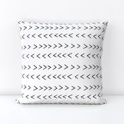 mudcloth inspired zig zag - black and white fabric