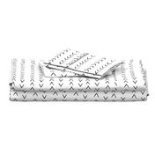 mudcloth inspired zig zag - black and white fabric