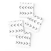 mudcloth inspired zig zag - black and white fabric