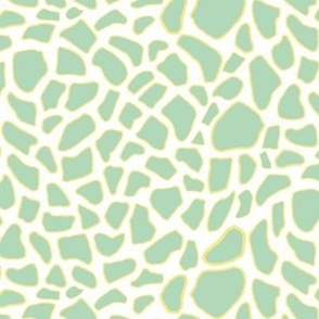 Soft Green Giraffe Print