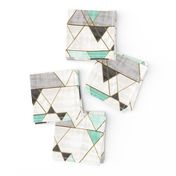 Mod Triangles Mint BW