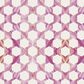 Marble Hexagons - Rose