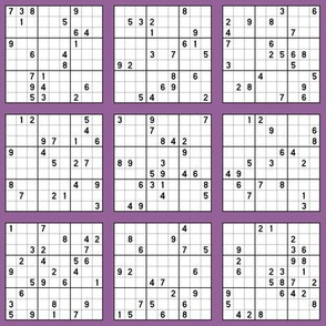 Sudoku - Purple