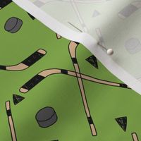 hockey fabric //  hockey sports fabrics hockey sport ice hockey kids fabric  - green